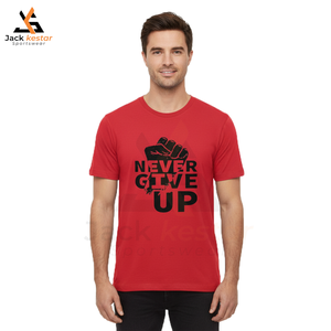 T-shirt de sport d'été uni pour homme, personnalisable avec logo OEM, 100 % coton, col rond, tricoté, respirant, coupe oversize, formel - Product Image 1