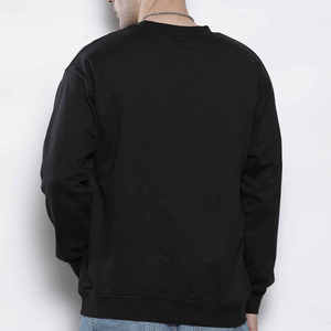 Sweat-shirt à col rond noir pour homme, imprimé cool, coupe classique, manches longues, pull décontracté, idéal pour l'automne - Product Image 2