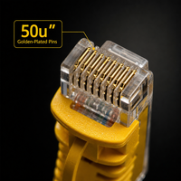 Kabel Patch XXD-CAT5E-101 RJ45 UTP Lunak Tembaga Terpilin 8-Konduktor Kabel Ethernet Patch Cord Cat5e Selubung PVC Kabel Jaringan