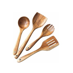 Juego de Cubiertos de Madera de Acacia para Ensalada, Juego de Cubiertos para Servir Ensaladas para Bodas y Cenas en Casa, Cubiertos de Madera de la Mejor Calidad a Bajo Precio - Product Image 5