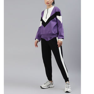 Recién llegado, chándal de terciopelo de lujo de lana de tecnología púrpura para hombres y mujeres, chándal con tinte de corbata bordado, manta para ropa deportiva - Product Image 5