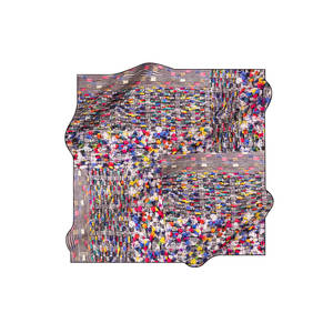 Silk Crepe Satin <b>Square</b> <b>Scarf</b> 90x90 Designer Digital Print Summer <b>Scarf</b> - Product Image 2