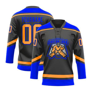 Sublimación Hockey sobre hielo Jersey Uniformes Manga larga Hockey Sublimación Jerseys al por mayor - Product Image 1