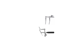 Système de distraction cervicale à deux niveaux pour la neurochirurgie, instruments chirurgicaux gauche/droite 110 mm/130 mm - Product Image 3