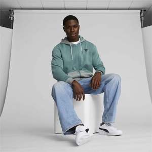 Sweats à capuche automne et hiver hommes sweats à capuche polaire coton tissu impression personnalisée broderie Logo fermeture éclair sweat à capuche décontracté pour hommes - Product Image 4
