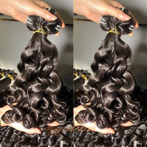 100% Trinh Nữ tóc lớp biểu bì còn nguyên vẹn Việt Nam tóc con người bó đại dương lượn sóng sợi ngang vẫy phần mở rộng Tóc Màu Đen giá rẻ giá - Product Image 6