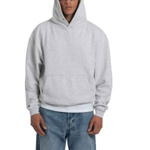 Últimas sudaderas con capucha extragrandes de punto personalizadas para hombre, 100% algodón, de alto gramaje (300g), antiarrugas, de corte holgado, tipo jersey. - Product Image 4