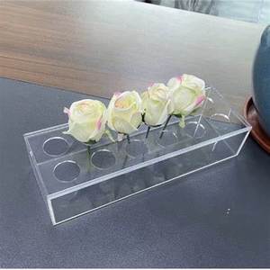 Caja de flores acrílica de alto impacto a precio de fábrica 2025 | Contenedor versátil para exhibir flores frescas y acentos decorativos - Product Image 5