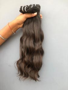 เครื่องต่อผมมนุษย์หยักศกแนวเส้นผมสีน้ำตาลธรรมชาติแบบไม่ผ่านการทำสี100% - Product Image 2