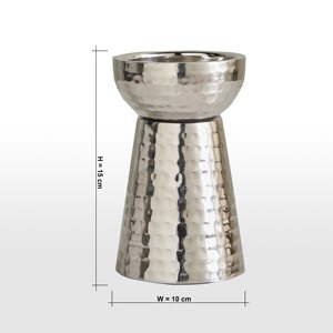 Support à bougie élégant, centre de table élégant, accent décoratif, romantique et festif, décoration pour la maison et le salon - Product Image 4