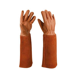 Bon marché Gants de soudage en cuir en stock Gants de sécurité personnalisables et respirants isolés sans silicone résistants aux coupures thermiques - Product Image 5