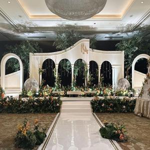 อุปกรณ์ประกอบฉากเวทีแบบเปิดสไตล์วินเทจที่ทันสมัยสำหรับงานแต่งงานในร่มและวันเกิดเหล็กและไฟเบอร์ตกแต่งบ้านสำหรับจัดแสดงกลางแจ้ง - Product Image 2