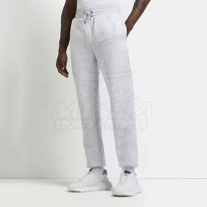 Pantalons de survêtement pour hommes sur mesure avec votre propre logo - Légers, décontractés, taille haute, 100% coton, haute qualité - Product Image 1