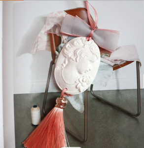 Diffuser Aroma rumah minyak esensial beraroma, batu Aroma keramik gantung Oval berbentuk dewi - Product Image 2