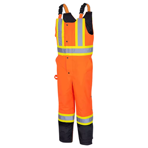 Salopette de travail en polyester respirante à séchage rapide, haute visibilité, ignifuge, certifiée CE, couleurs personnalisées, durable et sécuritaire - Product Image 4