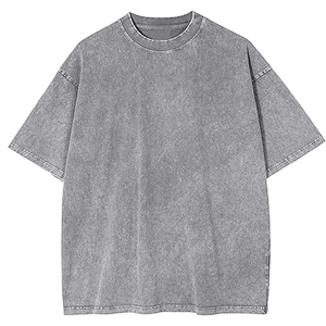 Wash Oversize T-shirt Acid Wash Oversize T-shirt Vintage Srtreetwear Blank - Product Image 6