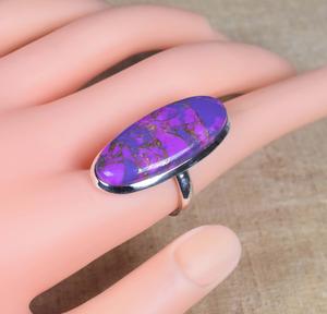 Bague turquoise 925 bague en argent Sterling bague en argent pour femmes bijoux de vacances bijoux faits à la main - Product Image 4