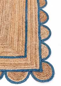 Alfombra rectangular hecha a mano Natural de tamaño personalizable, diseño de vieira, alfombra de yute para decoración del hogar, alfombras y juegos para sala de estar - Product Image 3