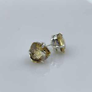 Pendientes de citrino Natural de Plata de Ley 925, joyería de piedras preciosas de cuarzo amarillo facetado, piedra natal, declaración de cumpleaños para niños - Product Image 2