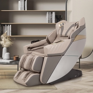 Fauteuil de massage complet, fauteuil de massage zéro gravité, fauteuil inclinable avec fonction de chauffage, modes automatiques, lecteur de musique Bluetooth, massage des pieds - Product Image 1