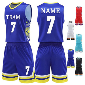 Maillot et short de basket rétro personnalisés, uniforme d'équipe réversible en mesh pour adultes, antibactérien, 100% polyester - Product Image 2