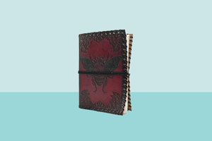 Journal intime en cuir véritable indien fait à la main Journal intime en cuir avec papillon Journal intime en cuir gaufré personnalisé - Product Image 5