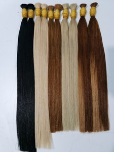 Bone <b>Long</b> Weft Bulk Virgin Vietnamese Real Silky Short Straight Wave High Unprocessed Wig Raw <b>Braiding</b> Hair Manufacturing - Product Image 6