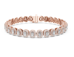 สร้อยข้อมือเทนนิสสำหรับเด็กคลาสสิก5 CT 10K 14K 18K 22K ห้องปฏิบัติการทองคำแท้ CVD เพชรประดับสวยงามการหมั้น - Product Image 5