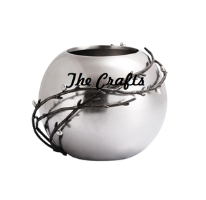 Vase à fleurs artificielles de conception attrayante en vase à fleurs de couleur or en aluminium pour l'utilisation de décoration de salon - Product Image 6