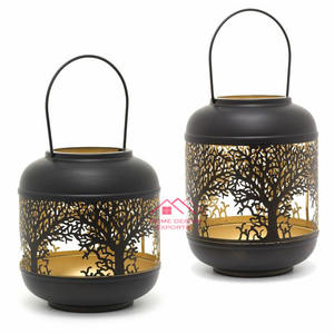 Decoración de balcón para el hogar y decoración de habitaciones Luz de vela Linterna de mesa de cena Luces de velas modernas Linterna Royal Look - Product Image 4