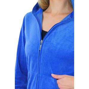 Conjunto Deportivo de Terciopelo para Mujer, 2 Piezas, Ropa Deportiva de Invierno para Mujer, Chándal Personalizado de Felpa con Patrón Sólido - Product Image 4