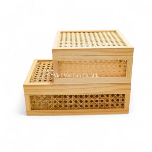 Handmade Rattan <b>Storage</b> <b>Box</b> For Home Organization And Natural Interior <b>Decoration</b> - Product Image 2