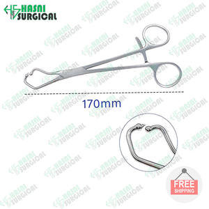 Hasni Surgical Manual Orthopedic Instrument Half <b>Ring</b> Forceps with Ball German Stainless Steel CE ISO Approved 1 Year Warranty - Product Image 4
