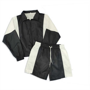 Conjuntos cortos cortavientos para hombre de último diseño, conjunto de pantalones cortos cortavientos para hombre, conjunto cortavientos de nailon para hombre - Product Image 1