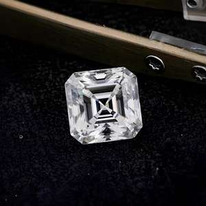 Moissanita de 9 mm con Corte Asscher de 3.75 Quilates, con Certificado, Ecológica, Cultivada en Laboratorio, Alternativa Brillante al Diamante, Sostenible - Product Image 6