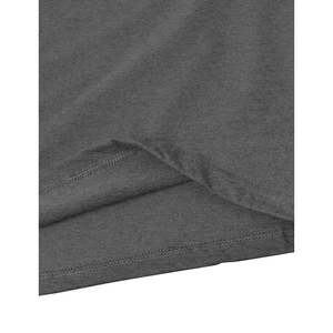 เสื้อยืดแขนสั้นคอกลมผ้าคอตตอนแท้ทรงหลวมสีพื้นสีขาวเสื้อยืดผู้ชายและผู้หญิงสีทึบ - Product Image 2