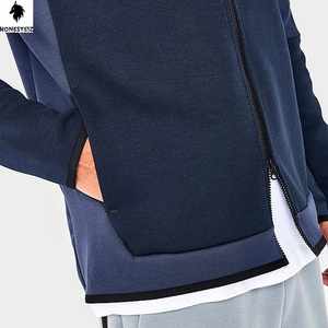 เสื้อมีฮู้ดแบบสวมหัวของผู้ชายผ้าเทอร์รี่ผ้าฝ้าย100% น้ำหนักเบาลายนูนทึบออกแบบได้ตามต้องการสำหรับฤดูหนาว - Product Image 6