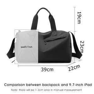 Sac de sport fermeture éclair grande capacité Oxford sacs de voyage sacs de Fitness solides tissu épaissi haute capacité sacs à bagages étanches - Product Image 5