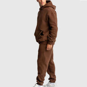 Venta al por mayor pantalones de chándal de ajuste de gran tamaño cómodos y duraderos para correr a diario con cintura Joggers logotipo personalizado algodón 400gsm chándales hombres, s - Product Image 4