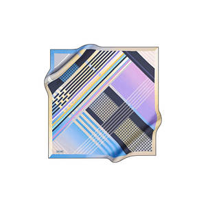 Floral Silk <b>Square</b> <b>Scarf</b>-Fashion Plaid Pattern Handkerchief - Product Image 1