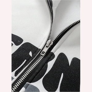 High Quality Cotton Zipper Hoodie Unisex Casual Streetwear - Product Image 4