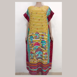 Premium Rayon Kaftan Trendy Casual <b>Dress</b> for Indoors - Product Image 4