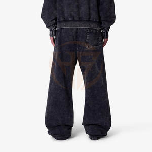 Nouveauté 2025, vente chaude, pantalon pour homme en denim délavé, vente en gros, design personnalisé, pantalon en denim délavé pour homme - Product Image 2