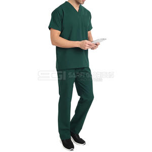 Uniformes Médicos para Hombre al por Mayor, Transpirables, de Manga Corta, Cuello Alto, Alta Calidad, para Uso Hospitalario, Conjuntos de Uniformes Médicos Personalizables - Product Image 6