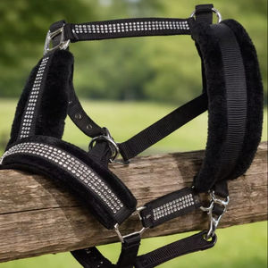Cabestro de Lujo Internacional Rub con Cristales de Imitación, Acolchado de Forro Polar y Nylon, con Diamantes Brillantes, Premium para Equitación - Product Image 1