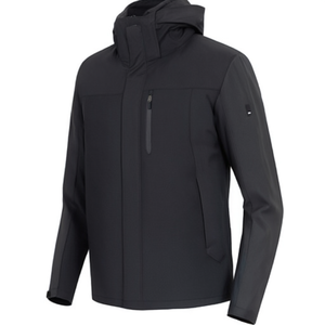 Jannik's Waterproof Softshell <b>Raincoat</b> in Anthracite/Black - Product Image 2