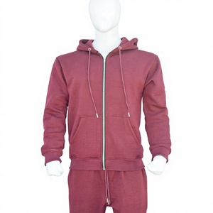 Ensemble de survêtement décontracté unisexe en molleton avec capuche, sweat-shirt et pantalon, personnalisable, 100 % coton biologique respirant, collection automne - Product Image 1