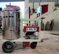 Machine de marquage routier à haute efficacité LAL'S avec chaudière isolée et niveleuses de marquage