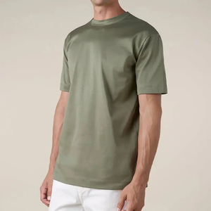 เสื้อยืดสุดหรูสำหรับผู้ชายเสื้อยืดคอกลมประกายสีไม่ตกสำหรับฤดูร้อนโลโก้แบบกำหนดเอง - Product Image 4