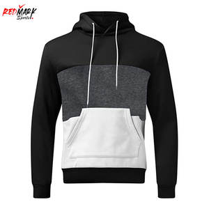 เสื้อฮู้ดของผู้ชายผ้าพิมพ์ลายนูนสีพื้นผ้าย้อมสีล้วนมีฮู้ดสำหรับฤดูใบไม้ร่วงดีไซน์ใหม่ล่าสุด - Product Image 5